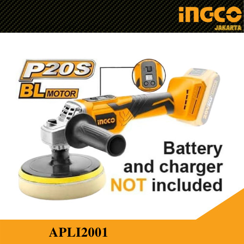 POLIS / POLES MOBIL / MESIN POLISHER CORDLESS 20V INGCO APLI2001