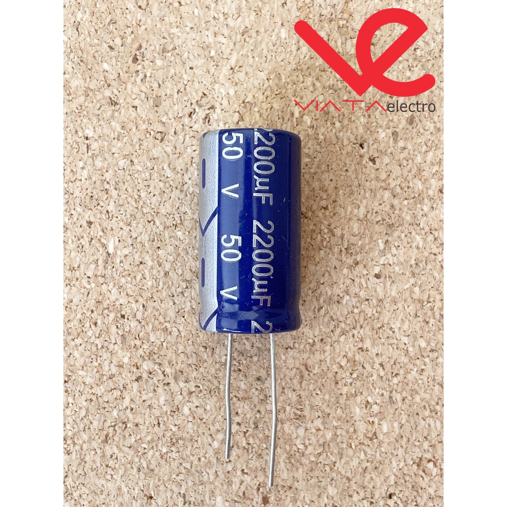 KAPASITOR ELCO 2200UF 50V (1 BUAH) KAPASITOR CAPACITOR ELKO KAPASITOR 2200 UF 50 V