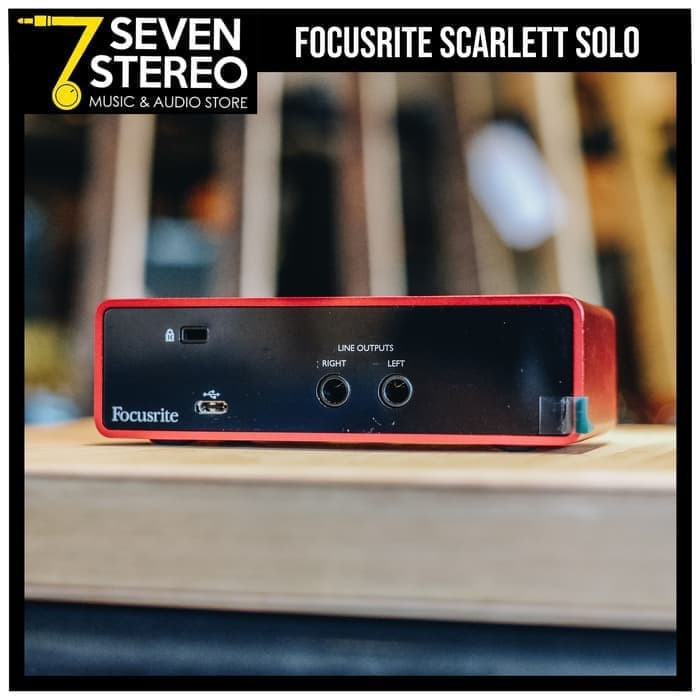 ALAT MUSIK  Soundcard Focusrite Scarlett Solo 2nd Generation