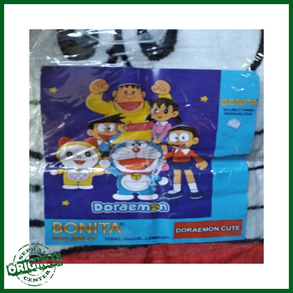 SELIMUT BONITA DORAEMON CUTE BLANKET DOREMON DORAMI NOBITA SUNEO GIANT