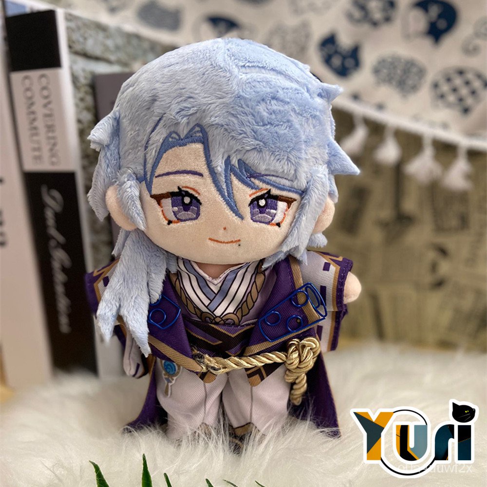In Stock Limit Genshin Impact Kamisato Ayato Ayaka 20cm Plush Doll With Clothes Costume Outfit Toy B