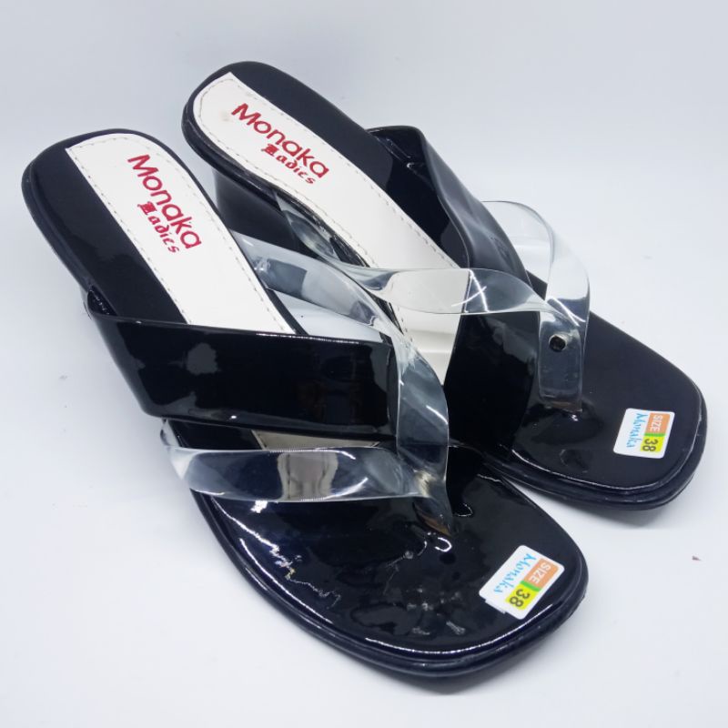 Terbaru sandal wanita high heels monaka /Sandal Wanita Hak Tahu