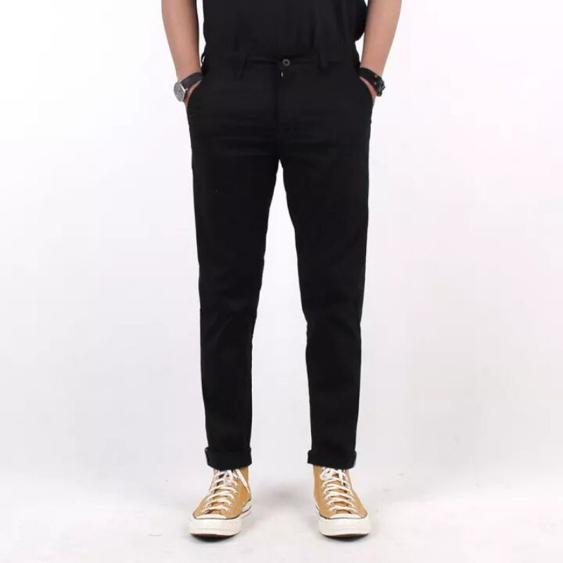 CELANA CHINO PANJANG SLIMFIT BAHAN COTTON MULUR