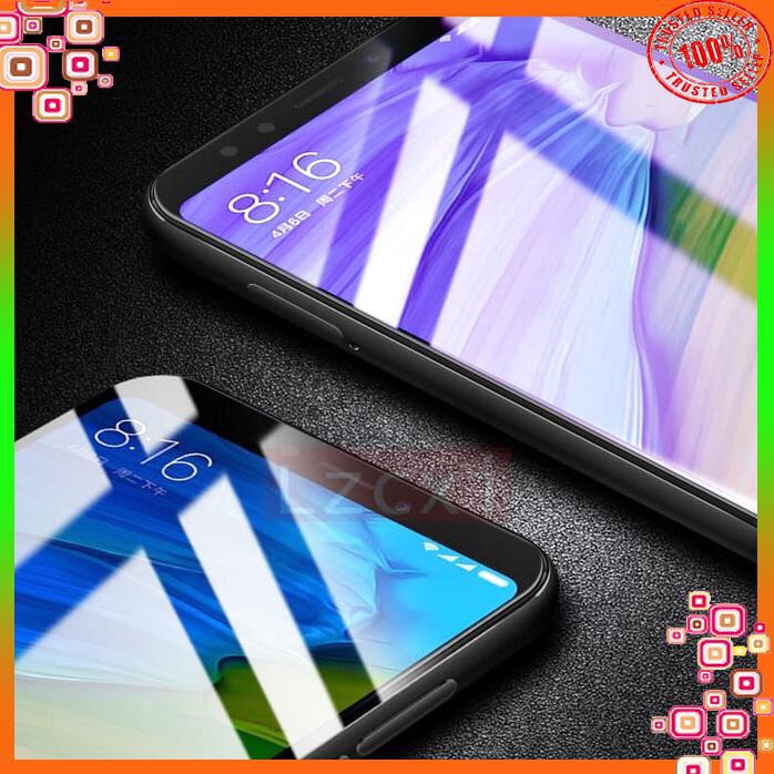 OPPO A83 TEMPERED GLASS FULL BLUE