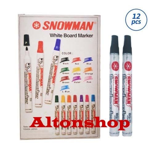 

Hemat Spidol Snowman Bg 12 Spidol Whiteboard Tidak Permanent Terbatas