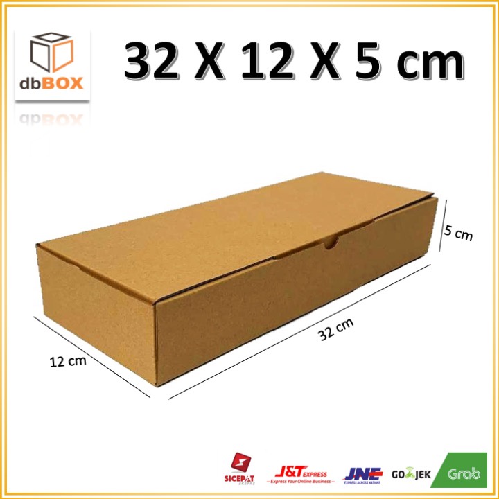 

Kardus 32 x 12 x 5 cm --box Die Cut dan easy usage--