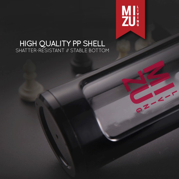 KOU-CHA Glass Water Bottle Botol Air Minum Kaca Tumbler 350ml Saringan Teh Infused Water BPA-Free-6