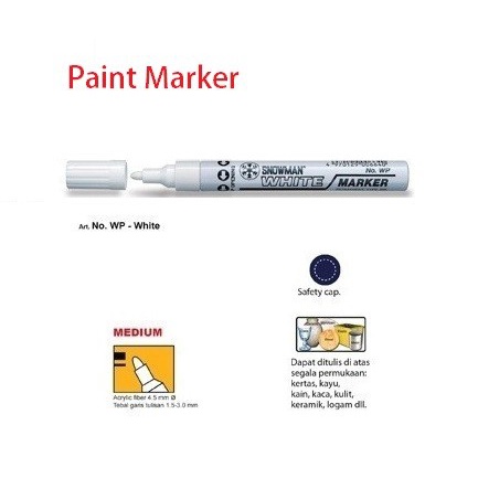 

Update Snowman Paint Marker Wp-White Medium Terbatas