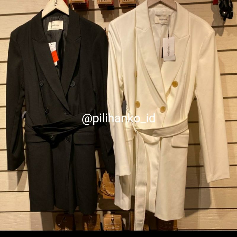 Blazer with Belt Stradivarius Original Outer