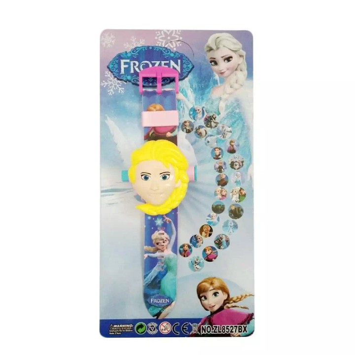 Jam Anak Perempuan Jam Tangan Anak Karakter Frozen Jam Proyektor Anak Trendy