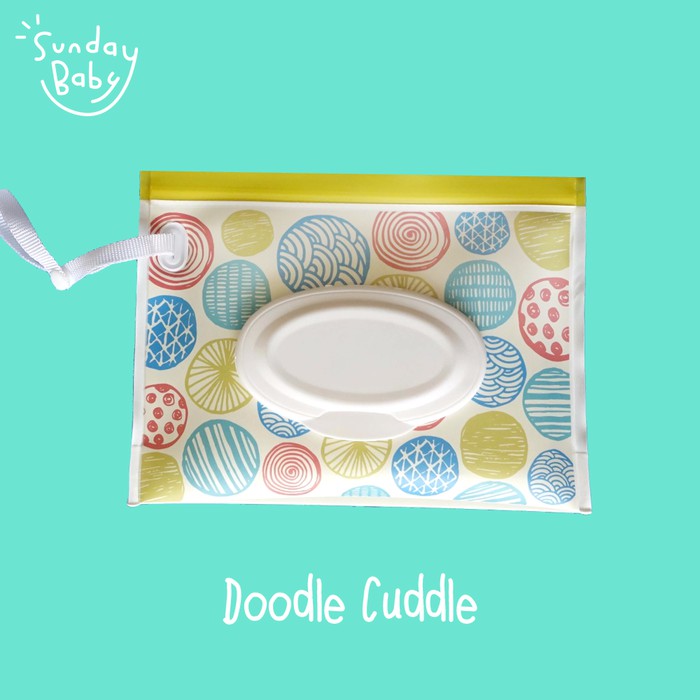 SUNDAY BABY WET AND WIPE POUCH TRAVELING TEMPAT TISU BASAH / KERING
