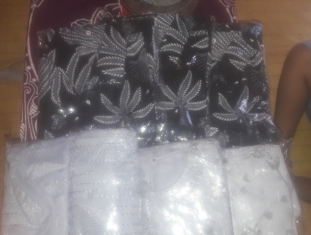 Real Pic! [ori & Busui] (busui Khusus Warna Grey) Couple Anindya Brokat - Couple Modern Batik