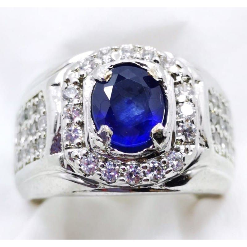 BATU BLUE SAFIR CUTTING ASLI NATURAL