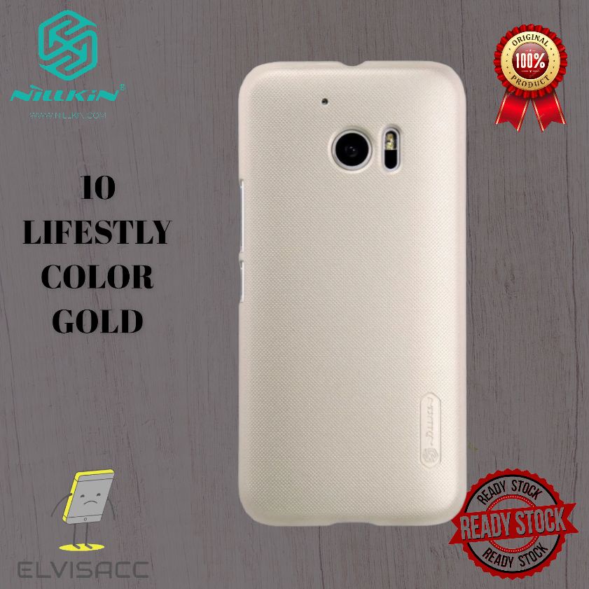 HTC 10 LIFESTLY NILLKIN HARDCAASE FROSTED SHIELD ORIGINAL COLOR GOLD