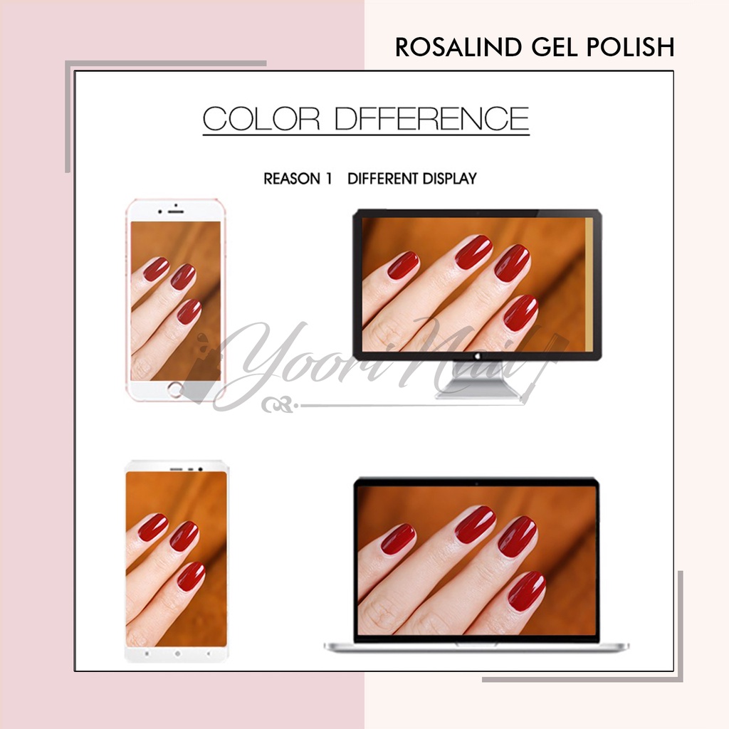 Mini Rosalind R2000 series gel polish 7ml neon glitter kutek gel nail art