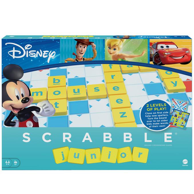 Scrabble Junior Disney Mainan Anak Puzzle Original Mattel Games