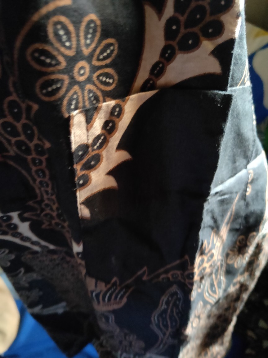 Batik Kalongan Hrb026 Kenongo Kemeja Hem Pendek Padi Pekalongan 16