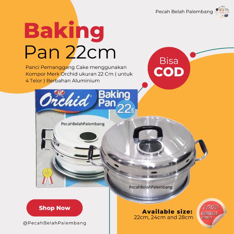 Orchid Baking Pan 22 Untuk 4 Telur / Pemanggang Kue Kompor