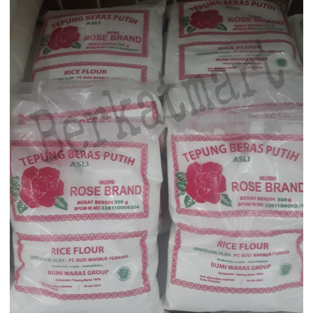 Tepung beras Putih Rose Brand 500 gram