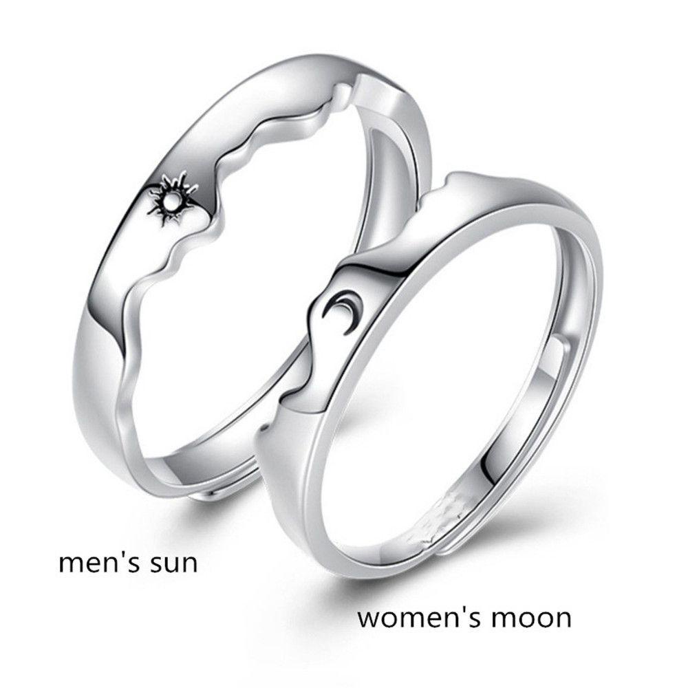 Preva Cincin Couple Pernikahan Wanita Pria Perhiasan Ring Open Adjustable