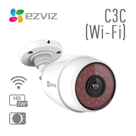 Outdoor Internet bullet Camera Ezviz C3C 720p HD - Cctv wifi outdoor