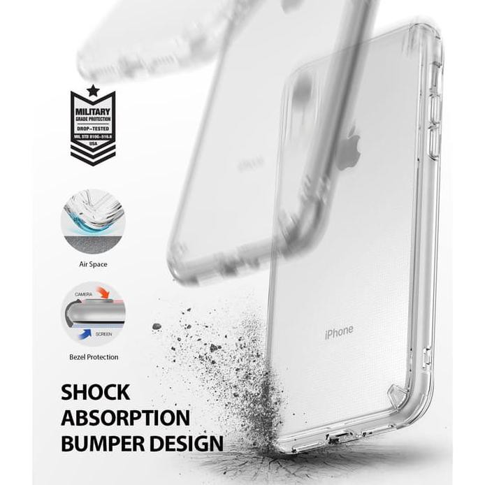 Case iPhone Xr Original Ringke Fusion Kit Clear