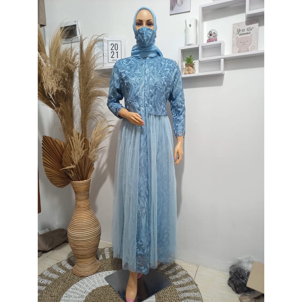 PROMO LONG GAMIS TULLE BUSUI / LONG GAMIS PESTA