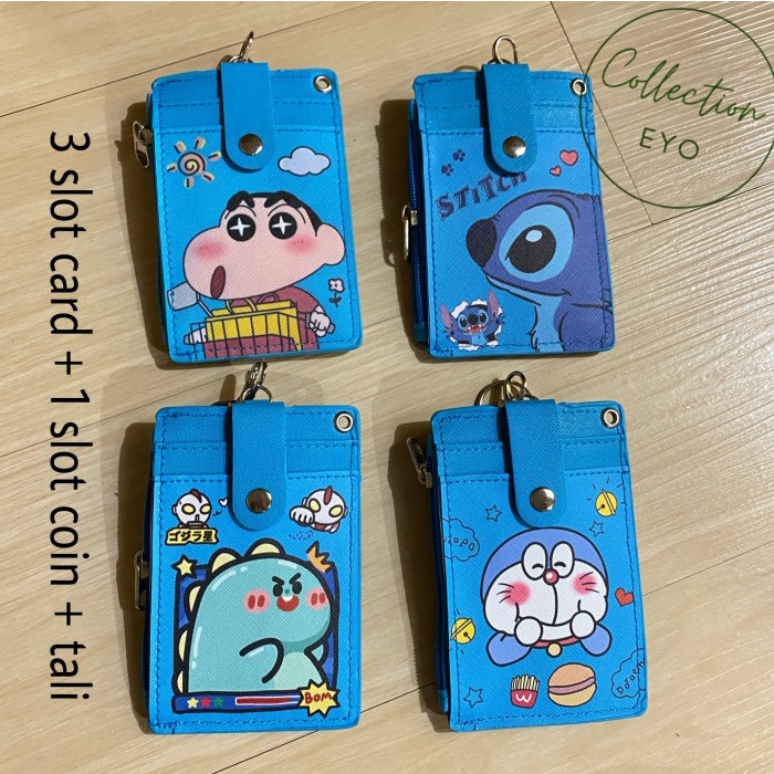 

Hari Ini Name Tag Id Card Holder Karakter 3 Slot / Gantungan Kartu Tali Panjang Limited