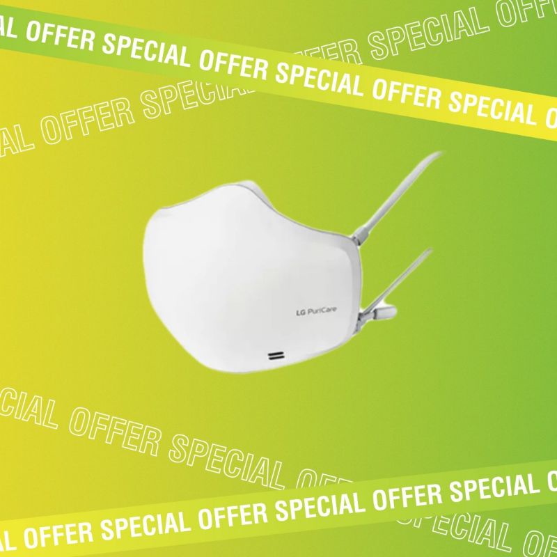 LG AP551AWFA PuriCare Mask Wearable Air Purifier 2nd Gen - White