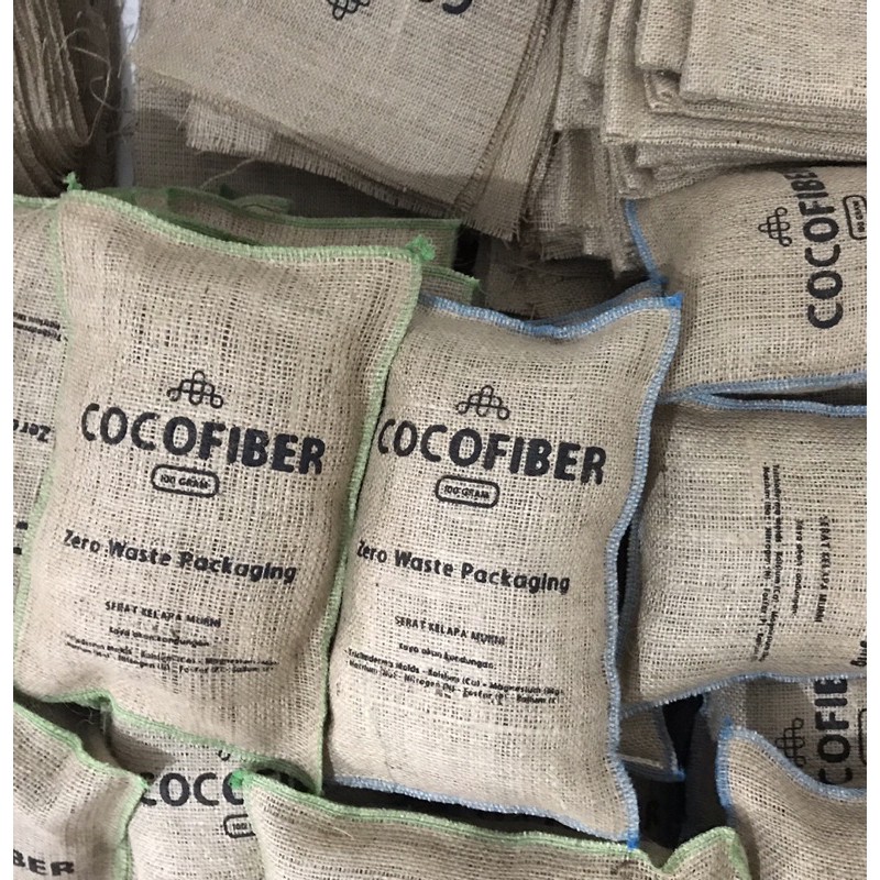 Sabut Kelapa 100gr Coco Fiber - Cocofiber Serat Sabut Kelapa - Media Tanam Anggrek - Supplier Cocofiber Bandung