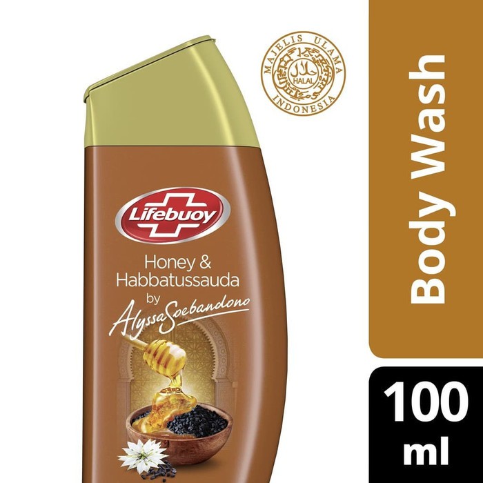 Lifebuoy Body Wash Honey Habbatussauda 100ml Gold Sabun Mandi Cair Antiseptik Anti Bakteri
