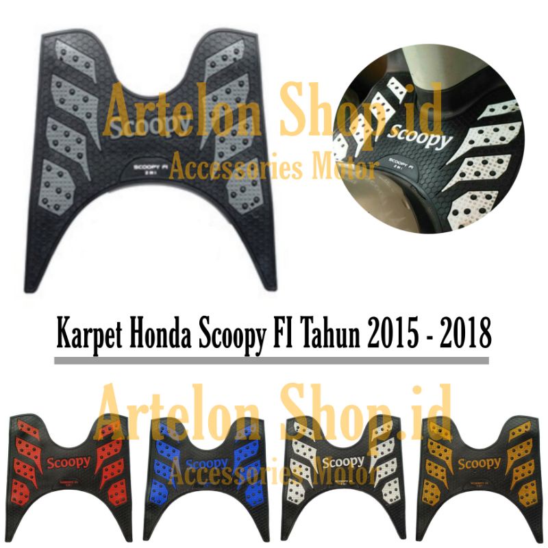 Monster Karpet Honda Scoopy FI / Keset Motor / Karpet Motor / Alas Pijakan Kaki Motor Scoopy FI Tahu