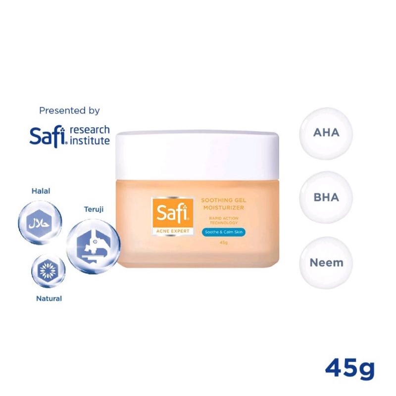 SAFI ACNE EXPERT SOOTHING GEL MOISTURIZER SOOTHE &amp; CALM SKIN