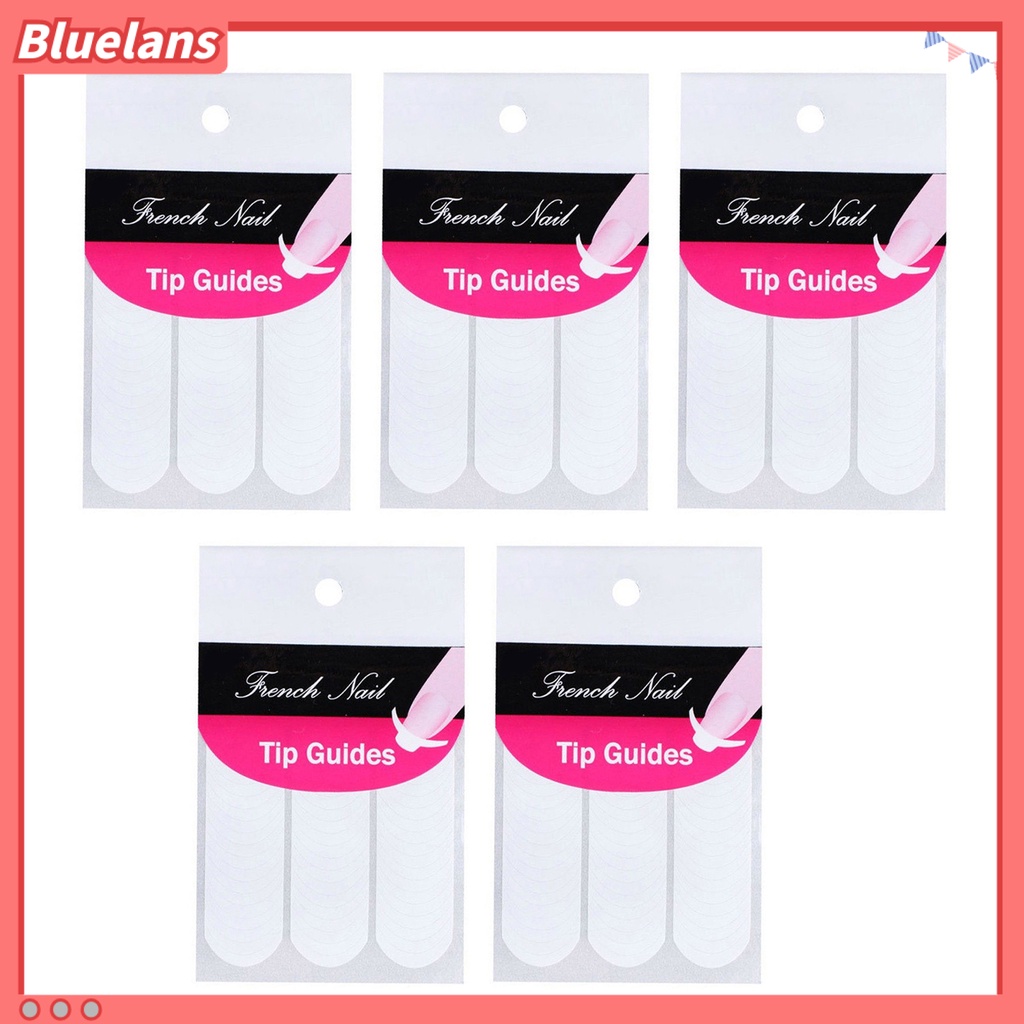 [Bayar Di Tempat][bluelans] 240pcs Tape Stiker Pemandu Ujung Kuku untuk Manicure DIY