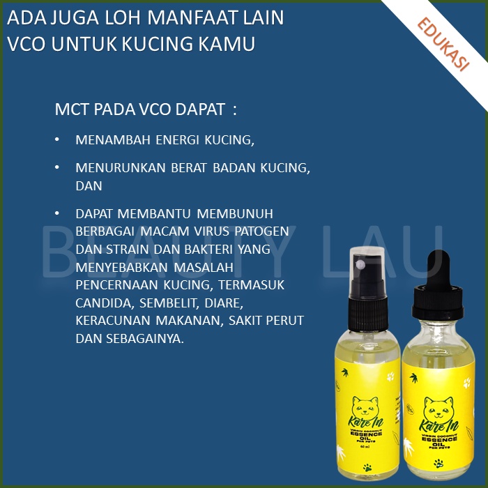 VIRGIN COCONUT OIL UNTUK KUCING KAREIN OBAT JAMUR UNTUK KUCING SCABIES KUCING ANJING KELINCI HEWAN