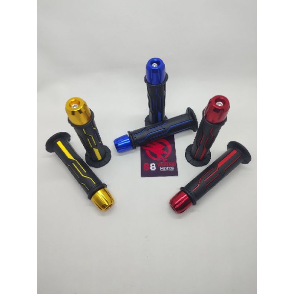 Paket Variasi Motor Universal Kualitas Terbaik - Handgrip Tulisan Thailand List Warna dan Jalu Stang Ukir Full CNC Import - Paket Variasi Kekinian