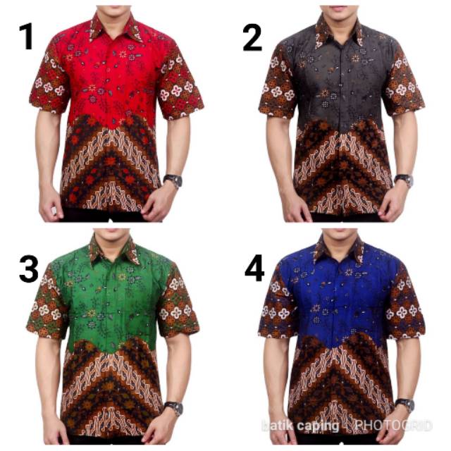 KEMEJA BATIK PRIA  BRAMA ATASAN  FASHION PRIA COWOK KEMEJA FORMAL CASUAL SURFING PEKALONGAN MURAH 99