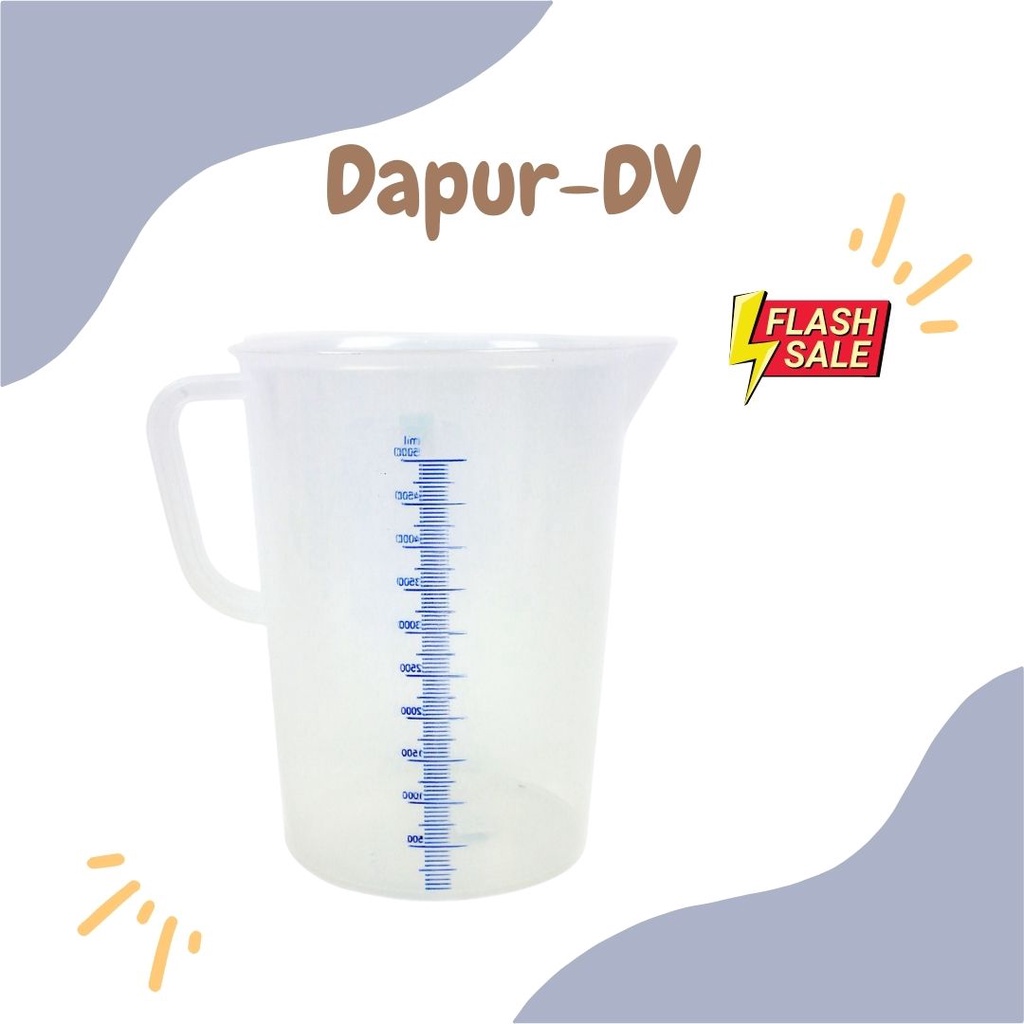 Gelas Takar 5 Liter Plastik / Gelas Ukur Jumbo