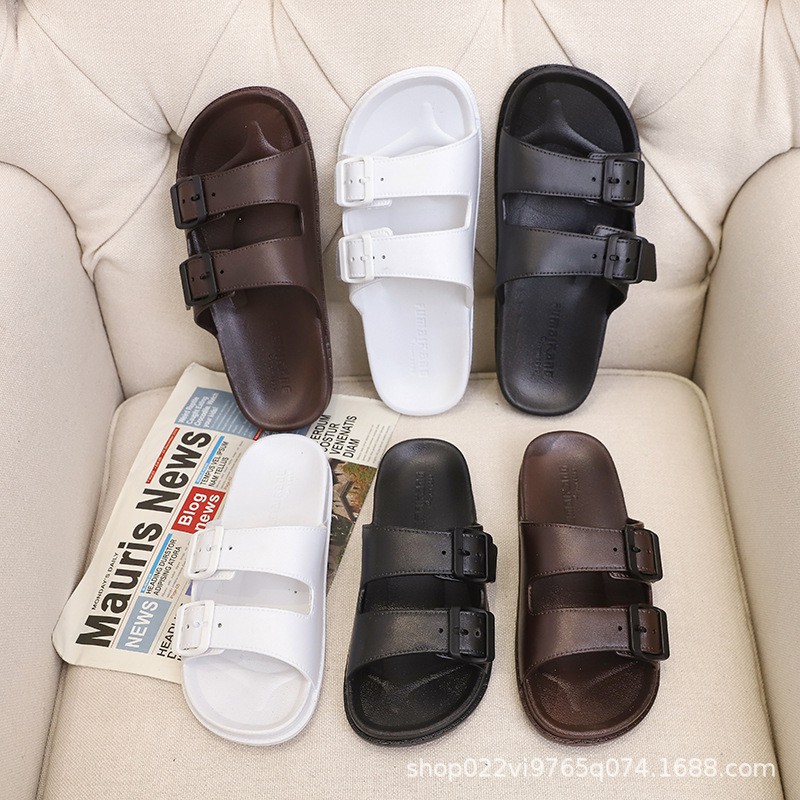 TBIG [COD] Sandal Pria Wanita Slop 809B Unisex Import Korea Style Santai Wanita Pria