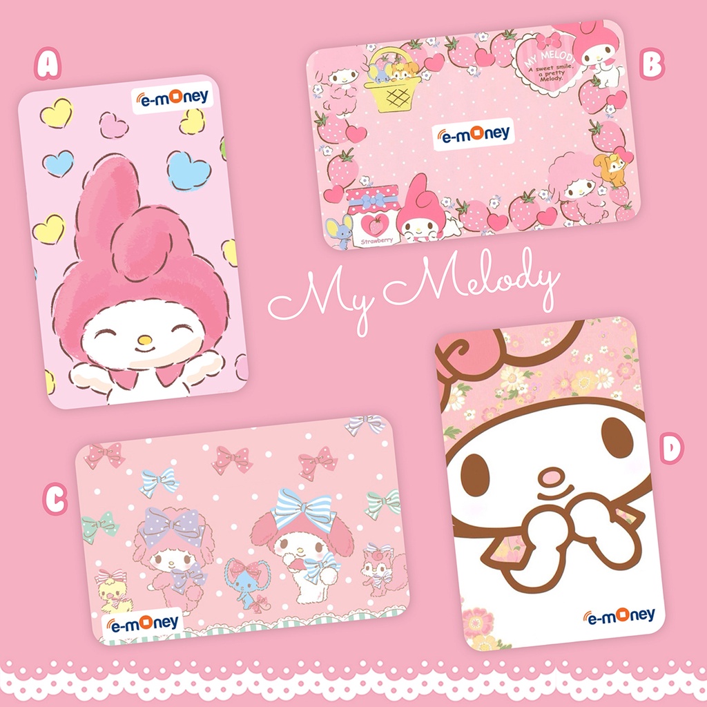 Kartu Toll Emoney Hello Kitty Flazz Brizzi Tapcash Custom Lucu etoll pooh