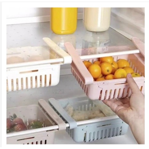 Rak Kulkas Sliding Serba Guna Termurah Rak Kulkas Multifungsi Storage Box Kulkas Organizer Laci Kulkas / Laci Kulkas / Keranjang Kulkas / Rak Kulkas Jepit / Rak Kulkas Serbaguna  Keranjang Kulkas organizer box