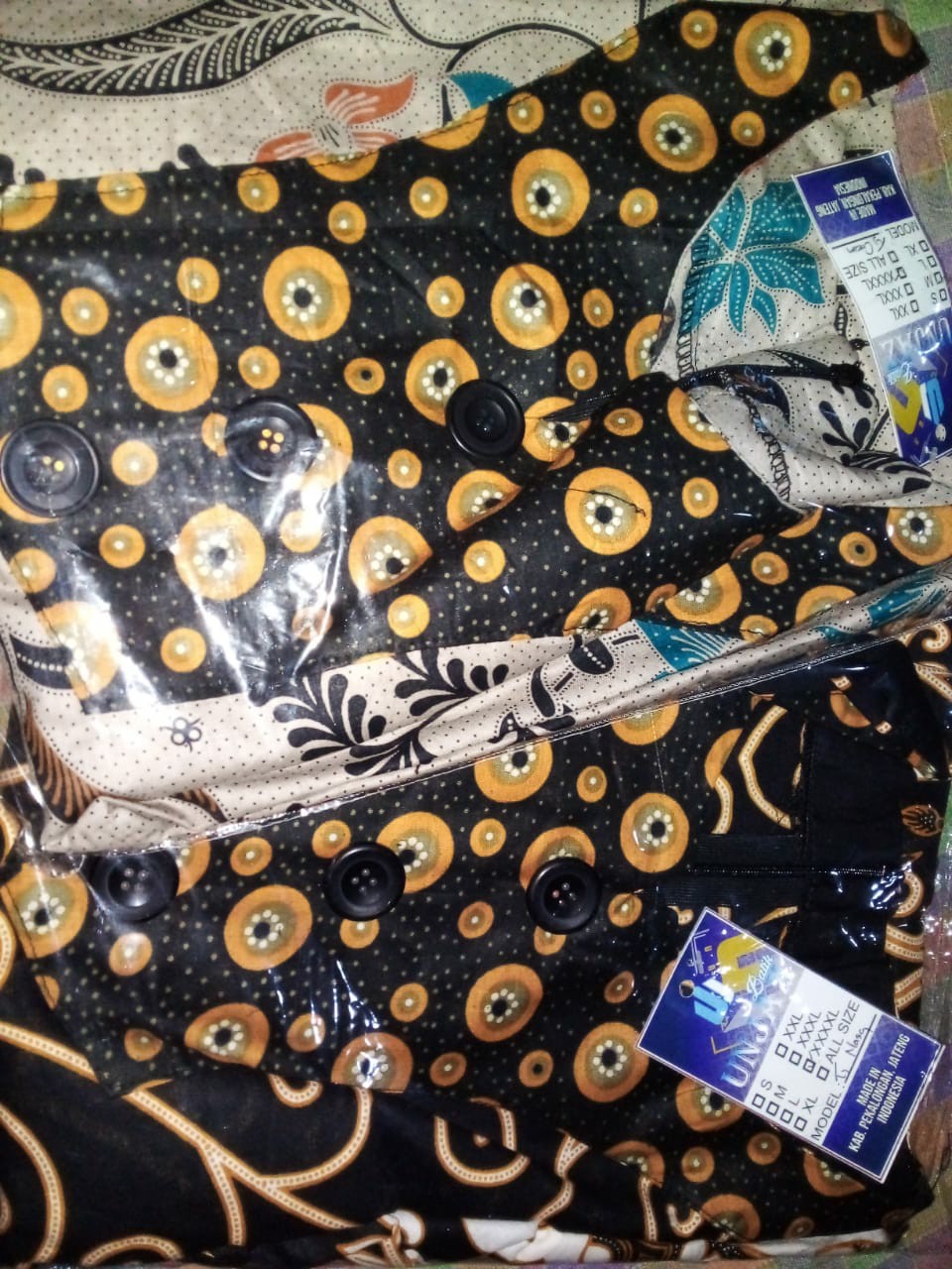 Atasan Dress Tunik Batik Big Size Ld 140 Xxxxxl Kantoran Batik Pekalongan