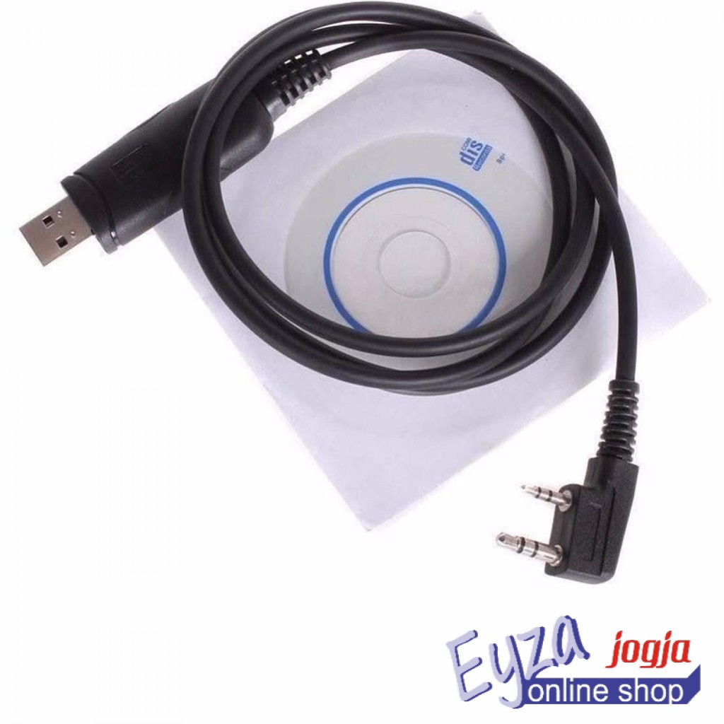 Kabel Data USB Walkie Talkie HT Baofeng Pofung Taffware + CD Driver
