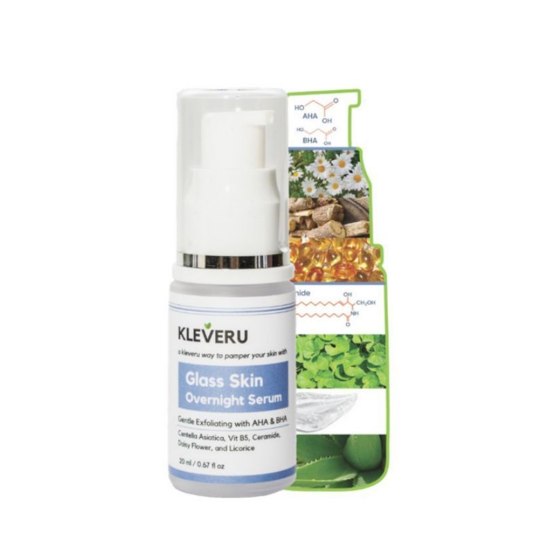 KLEVERU Glass Skin Overnight Serum 20ml