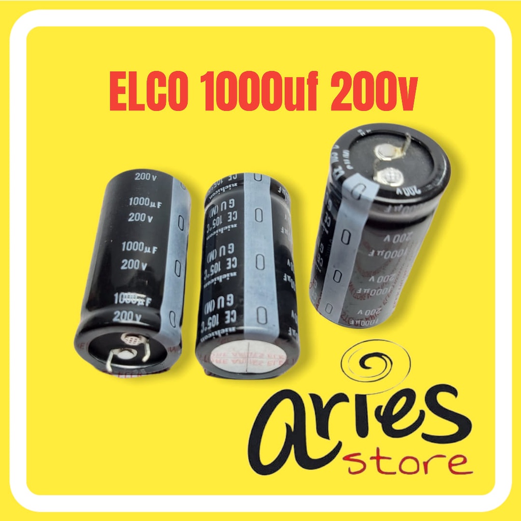 ELCO 1000uf 200v ORIGINAL NICHICON
