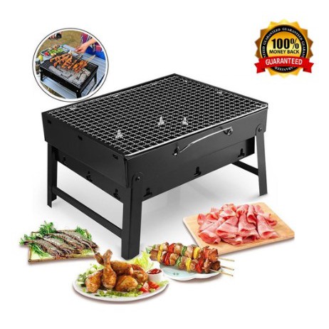 Barbeque Grill Alat Pemanggang Lipat Serbaguna Panggangan Steak Portable - Panggangan Portable Sate