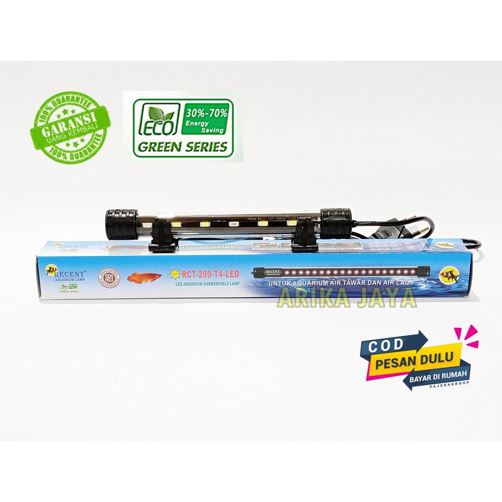 Lampu Celup Akuarium Recent Rct 200 T4 Led Saklar On Off Aquarium Aquascape Led