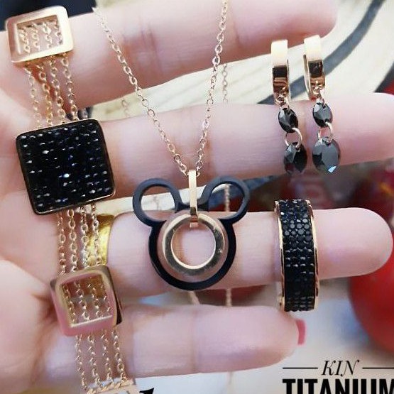 Titanium set perhiasan 2503m