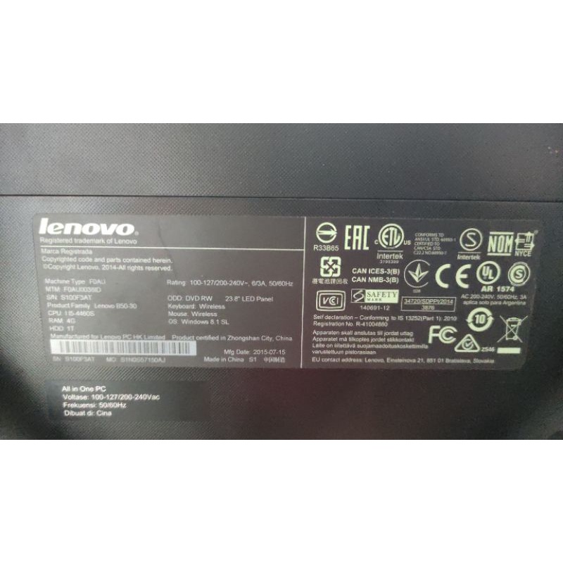 Lenovo All In One PC
