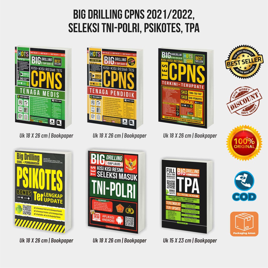 Buku CPNS 2021 Buku Tes CPNS 2021 Tenaga Medis Tenaga Pendidik Umum Psikotes TNI Polri TPA Terupdate
